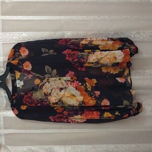 Worthington nwt semisheer wide cuffed sleeves tunic Large